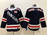 Youth New York Rangers Blank Navy Adidas Stitched Jersey
